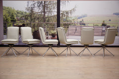 Esszimmerstühle 6 Stück Modell 1223 in Leder B Bonito