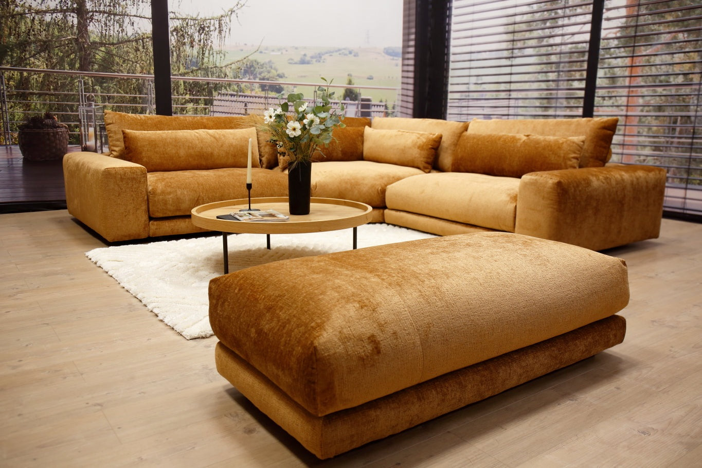 Modulares Sofaprogramm Maravilla (4-tlg.) in Stoff