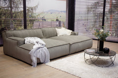Mod. Sofaprogramm Platani in Stoff Corduroy Steel BIG