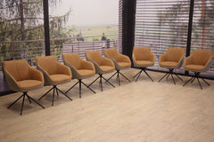 Esszimmerstühle 6 Stück Modell 1250 in Leder India karma