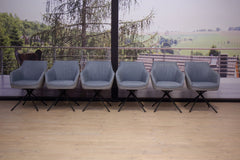 Koinor Esszimmerstühle 6 Stück Modell 1250 in Leder India mare