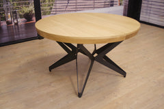 Ozzio Modell Big Round Esstisch Tisch ausziehbar Wildeiche natur